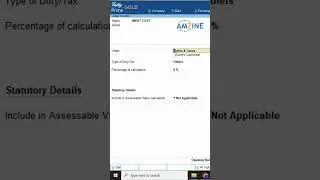 Create Input CGST ledger on Tally Prime 