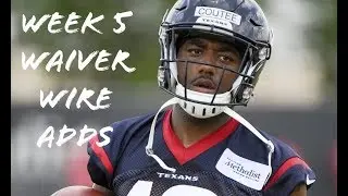 FANTASY FOOTBALL 2018: WEEK 5 WAIVER WIRE ADDS #FANTASYFOOTBALL #FANTASYFOOTBALLADVICE
