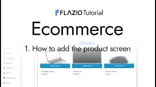 Flazio Tutorial | Ecommerce | Product screen
