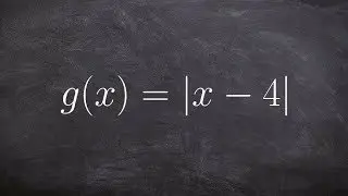 How to find the domain and range from an absolute value graph