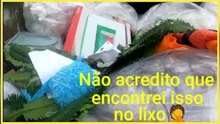 De boca aberta com o que encontrei no lixo!