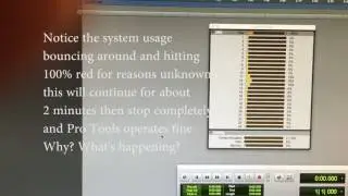 Pro Tools 12.6.1 HD CPU hits 100% for 2 minutes on launch then settles down