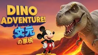 🦕 Giant Dinosaur Adventure with Mickey Mouse! | 3D Kids Cartoon|@disneyjr