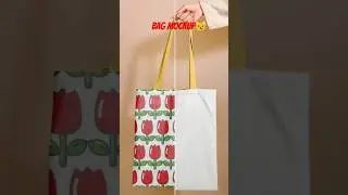 realistic  bag mockup in photoshop |Easy & professional  Design tutorial😼 #photoshop #viralvideo