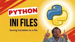 Python - INI Files, Let Users Save Variables to an INI File