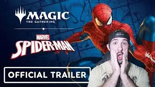 Ninja Reacts to Magic the gathering Marvels Spiderman Official Trailer