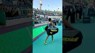 History awaits ✨Alex Eala and Ekaterina Alexandrova take center court for the quarterfinal #Tennis