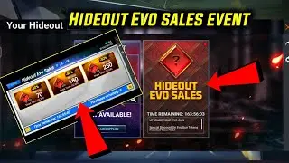 Hideout Evo Sales Event Free Fire | Hideout Evo Token Discount| Free Fire New Event