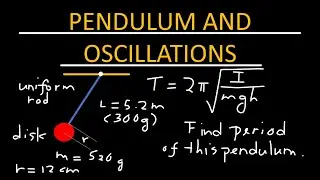 Pendulum and oscillations review problems - Physics