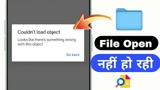 looks like there's something wrong with this object | File pdf not opening | couldn't load object