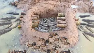 New Idea Top 5 Deep hole and Crab Trap 2017 -  Build  Fish Trap And Crab Trap in Cambodia
