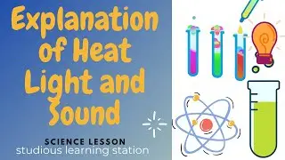Explanation of  Heat Light and Sound in Science Lesson