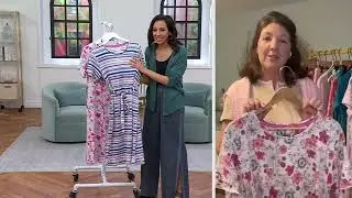 MUK LUKS Dream Cloud Ruffle Midi Dress on QVC