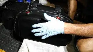 PT1 How to CLEAN / RESTORE Motorcycle Leather Saddlebags