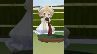 A Cute Loli is drawing a small tree