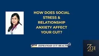 How does social stress and relationship anxiety affect gut health?