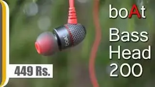 boAt BassHeads 200 In Ear Wired With Mic Earphones Black - Quick Unboxing !!