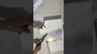 4 tucks blouse cutting video ✂️#blousepapercutting