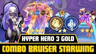 COMMANDER LUO YI HYPER 3 GOLD! COMBO 66 BRUISER STARWING BELERICK MASHA MAGIC CHESS GO GO!