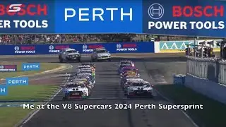Me at the V8 Supercars 2024 Perth Supersprint