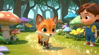 Little Fox Followed a Sparkling Glitter Trail 🦊 | Nursery Rhymes for Kids & Baby Songs