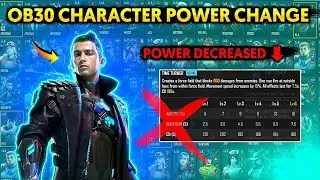 OB30 Character power Change || New Mystery character Ability Test || Rip Chrono || Comrader Gaming.
