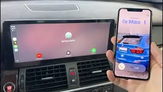 BMW X5 E70 Multimedia Incoming Call CarPlay iPhone XS max vs iPhone 17 pro max orange