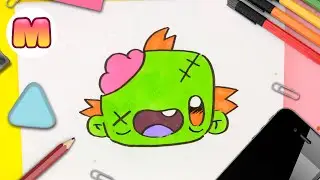 Cómo dibujar un zombie kawaii paso a paso