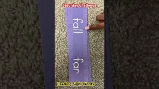 Reading Sight Words Saturday Challenge
