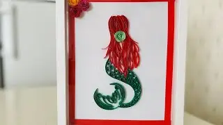 How to Make a Mermaid Quilling / The Little Mermaid / Quilling Portrait/ Ariel