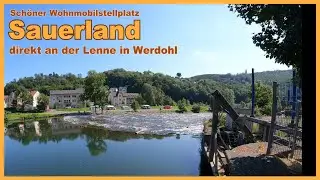 Herrlicher WoMo Stellplatz Werdohl an der Lenne im Sauerland. Kostenlos.