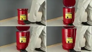 JUSTRITE Vlamdovende Afvalbakken | CROP - Car Repair Online Products