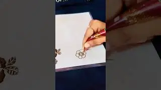 Beautiful henna flower tutorial 🌸😍 || Subscribe for more #shorts #mehndi #mehndidesign #henna #art