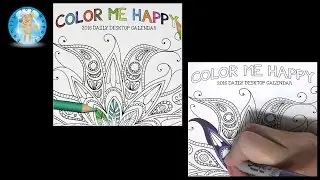 Color Me Happy 2016 Daily Desktop Calendar Adult Coloring Book Style - Family Toy Report
