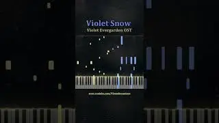 Violet Snow - Violet Evergarden | Piano Tutorial #fyp #violetsnow #violetevergarden #piano #anime