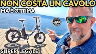 Bici elettrica FAT economica, LEGALE e potente, fa 150Km e costa poco. Touroll S2 250W ammortizzata
