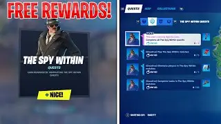 How To Get SPY WITHIN CHALLENGES In Fortnite Battle Royale (Free Rewards!)