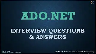 ADO.NET Interview Questions and Answers