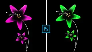 How to Draw a Flower Design in Photoshop tutorial  Custom Brush  Photoshop cc #shorts