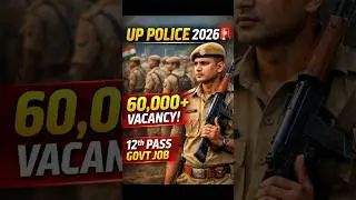 UP Police Constable Recruitment 2026 🚨 | 60,000+ Vacancy | 12th Pass Govt Job