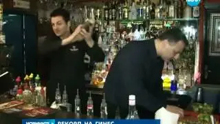 Pencho Penchev i Penchis bar 2014 cockails with the fourth Guinness record