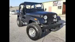 1982 Black Jeep CJ7 6 CYl 5 speed manual  EZJEEPS.COM