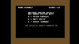 C64 Game: Doctor Who Quiz (german) by Patrickpatul! 16 June 2022!
