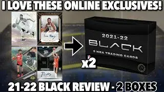 ONLINE EXCLUSIVE = LESS MADE = BETTER ODDS! 🔥 | 2021-22 Panini Black Basketball Hobby Box Review x2