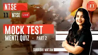 NTSE Mock Test - 2 |  Menti Quiz | NTSE SAT - 11 | NTSE Preparation Class 10 | NTSE 2020 | Vedantu