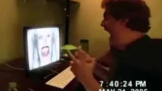 Fat Guy Cries and Wets himself Monitor Punch   YouTube