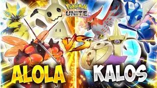 Kalos Vs Alola - The Best Of Kalos | Pokemon Unite Gameplay | Gen 6 vs Gen 7 |