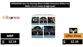 SPEEDWOW 2pcs Car Steering Wheel Paddle Extensions Shifters For BMW 1 2 3 4 5 Series I8 High Qualit