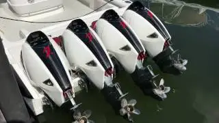 Intrepid 475 Panacea with Quad 627s Seven Marine Outboard Engines