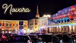 ✨️🎆 Charming Christmas Lights in Novara, Italy. Christmas Displays Tour.